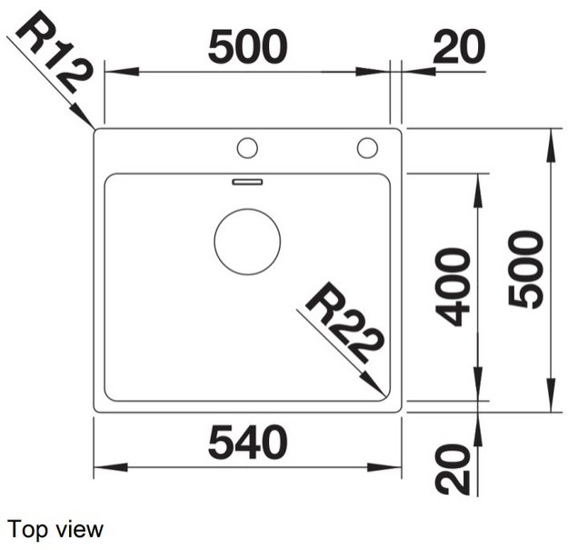 Мойка BLANCO ANDANO 500-IF/A нержавеющая сталь, клапан-автомат (preview 6)
