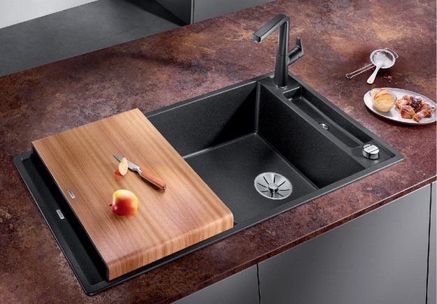 Мойка Blanco AXIA III XL 6 S доска ясень клапан-автомат InFino® алюметаллик (preview 2)