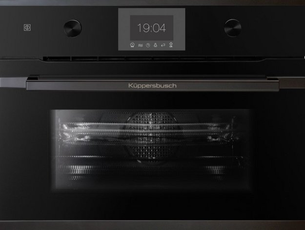 Компактный духовой шкаф с микроволнами Kuppersbusch CBM 6350.0 S6 Black Steel (preview 1)