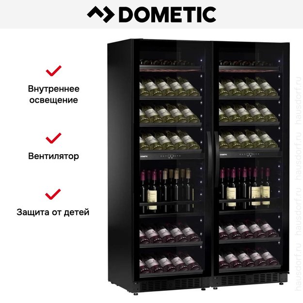 Винный шкаф Dometic E115FG VinoView Double Elegance (preview 11)