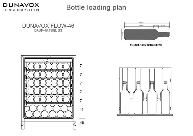 Встраиваемый винный шкаф Dunavox DAUF-46.138MB (preview 6)
