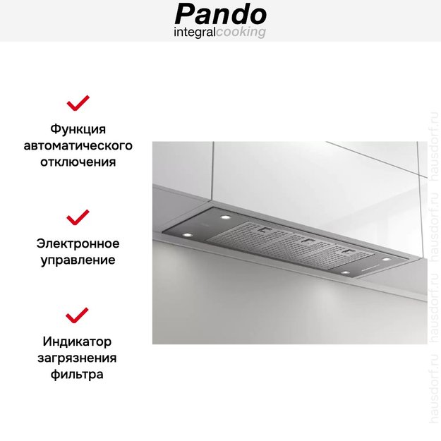 Встраиваемая вытяжка Pando EVO/580.11 INOX V.850 SEC (preview 5)