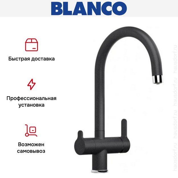 Смеситель Blanco TRIMA 526264 Silgranit антрацит (preview 6)