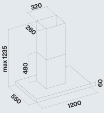 Вытяжка Falmec PLANE ISOLA WHITE 120 PLUS (preview 2)