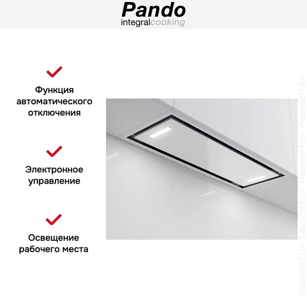 Встраиваемая вытяжка Pando NCR/78 IX-CR.BLANCO V.850 SEC (preview 5)