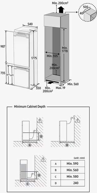 Встраиваемый холодильник Samsung BRB26705EWW (preview 10)