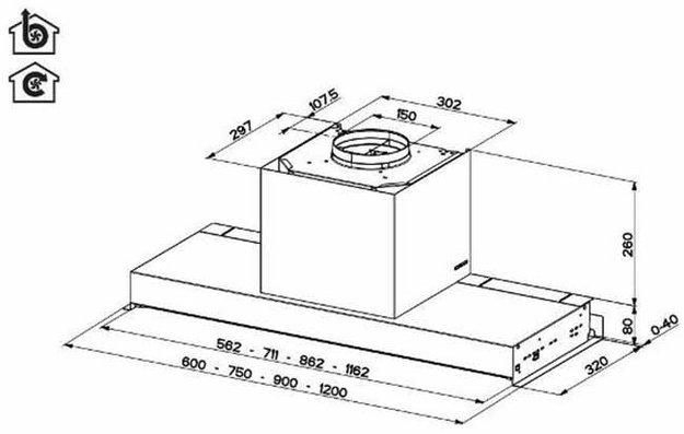 Вытяжка Faber IN-NOVA ZERO DRIP LITE A90 (preview 6)