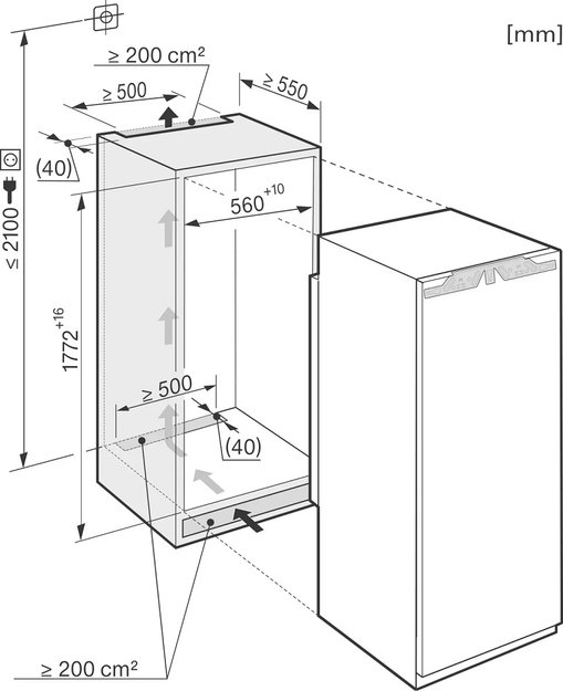 Встраиваемый морозильник Miele FNS37402i с витрины новый (preview 3)