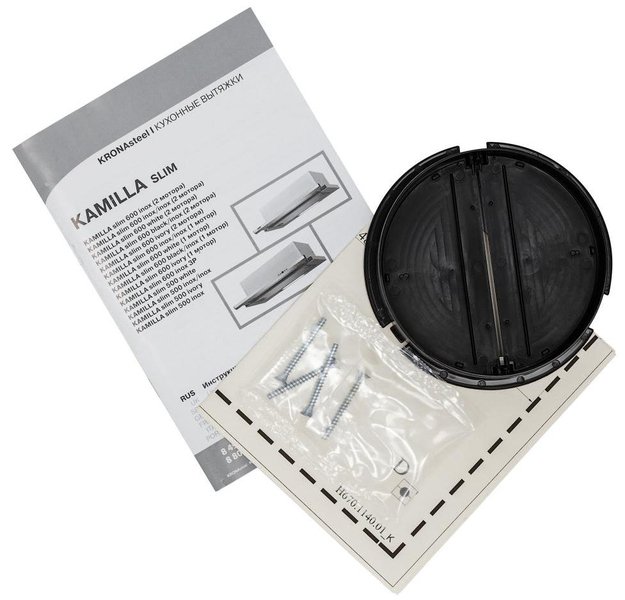 Вытяжка Krona Kamilla slim 600 black/inox (2 мотора) (preview 10)