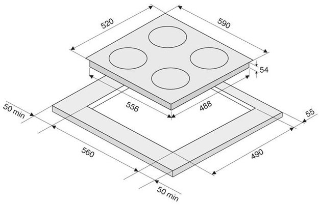 Индукционная варочная панель KRONA ORIGANO 60 WH (preview 7)