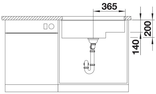 Мойка BLANCO SUBLINE 700-U Level Silgranit мягкий белый (preview 6)