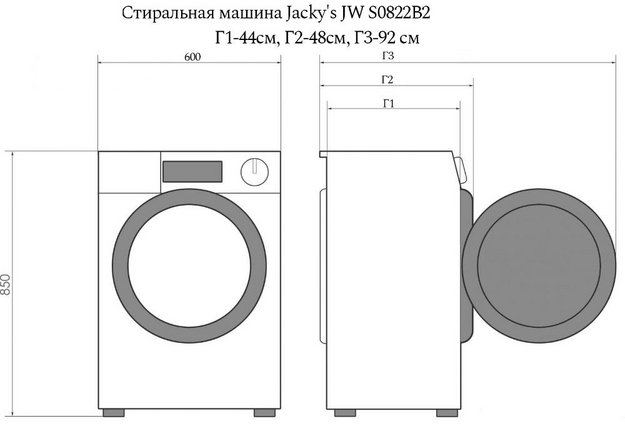 Стиральная машина Jacky`s JW S0822B2 (preview 2)