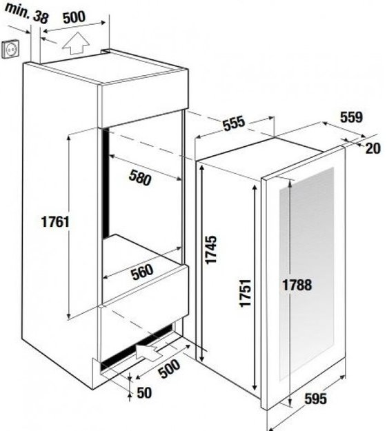 Встраиваемый холодильник для вина Kuppersbusch FWK 8850.0 S4 (preview 4)