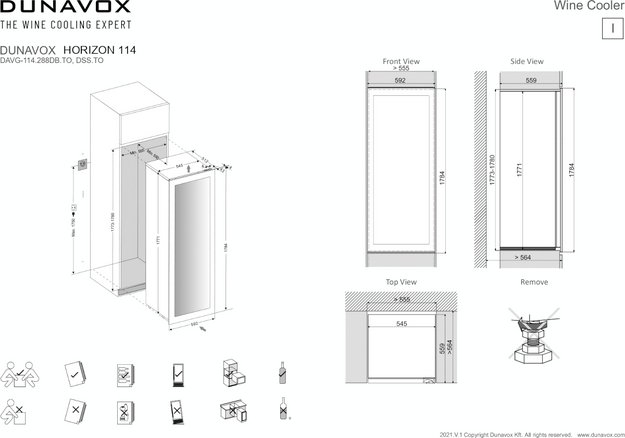 Встраиваемый винный шкаф Dunavox DAVG-114.288DMB.TO (preview 8)