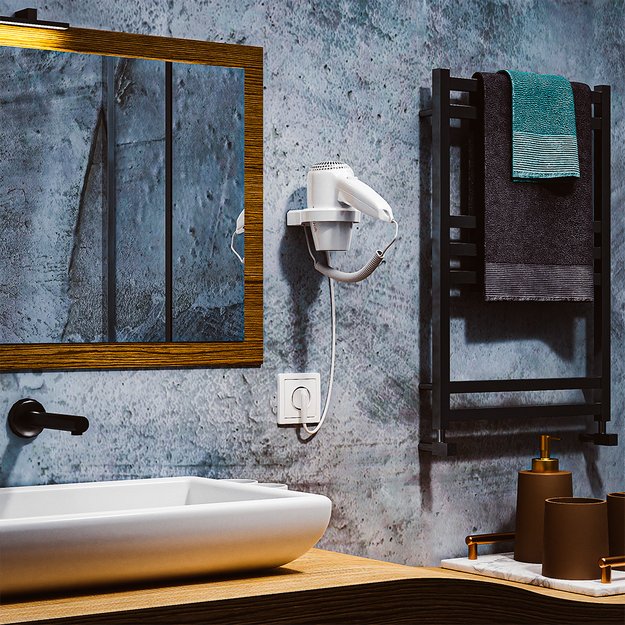 Настенный фен Meyvel MF3-1300 (Белый) (preview 2)