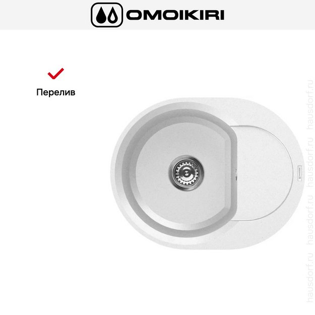 Мойка Omoikiri SAKAIME 60E WH (preview 7)
