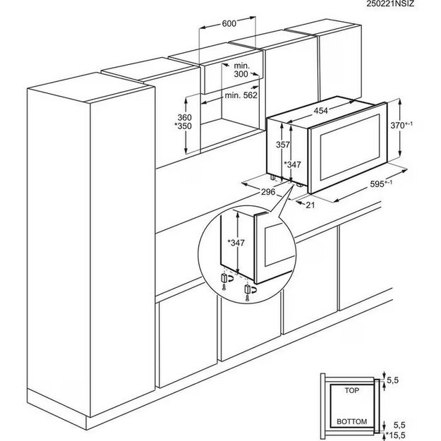 Встраиваемая микроволновая печь AEG TB6SM171DB (preview 9)