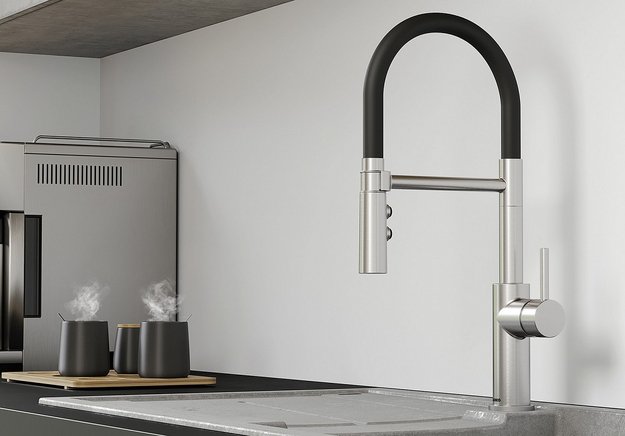 Смеситель Blanco CATRIS-S Flexo черная сталь (preview 2)