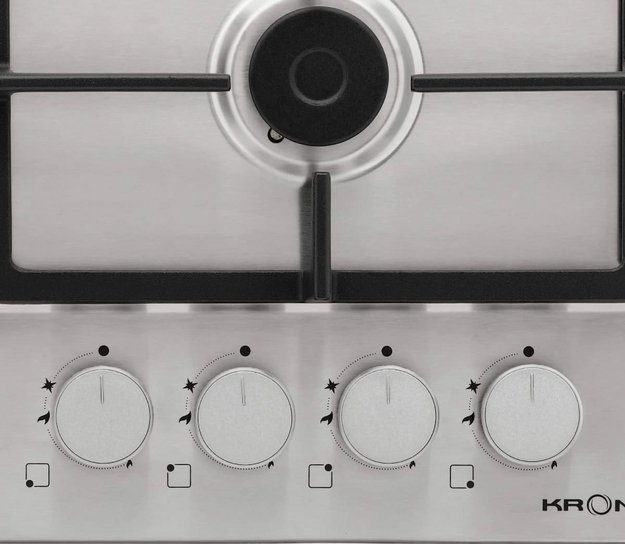 Газовая варочная панель KRONA NEBEL 60 IX W (preview 3)