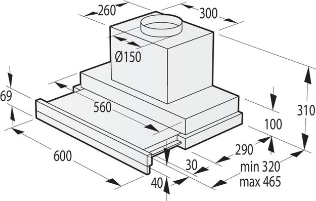 Встраиваемая телескопическая вытяжка Gorenje BHP 643 ORAW (preview 6)