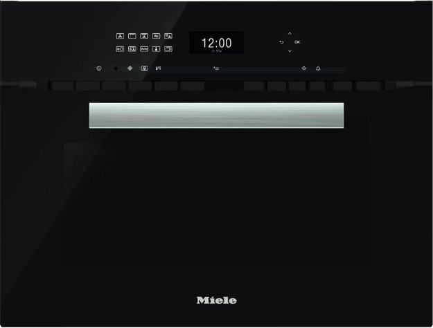 Компактный духовой шкаф с СВЧ Miele H6401BM OBSW черный обсидиан (preview 1)