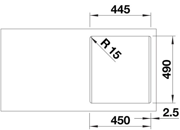 Мойка BLANCO NAYA 45 Silgranit кофе (preview 3)