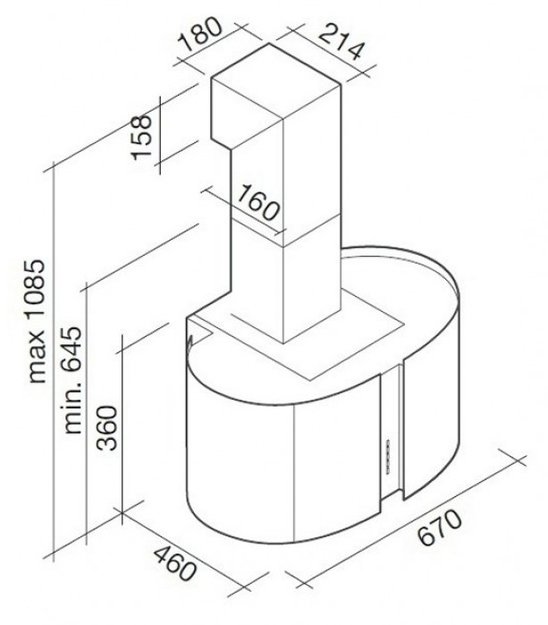 Вытяжка Falmec Mirabilia 67 New York Vetro (800) ECP (preview 4)