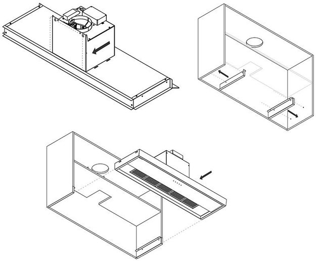 Встраиваемая вытяжка Pando TIS/60 CR.NEGRO V.850 (preview 6)