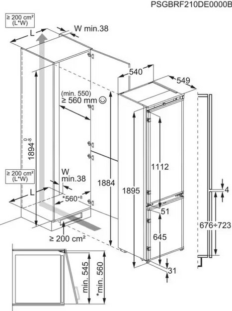 Встраиваемый холодильник Electrolux ENC8MC19S (preview 12)
