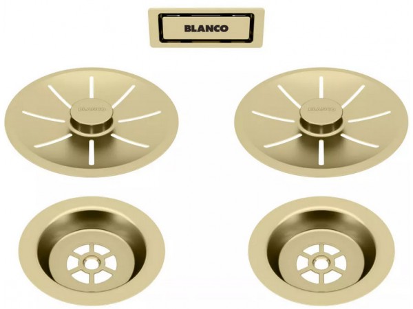 Набор декоративных элементов Blanco C-overflow и InFino® Satin Gold (две чаши) 203477 (preview 1)