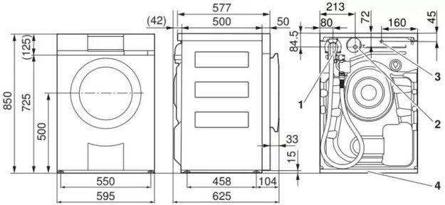 Стиральная машина V-ZUG Adora SLQ с правым навесом двери (WAASLQZ re) (preview 4)
