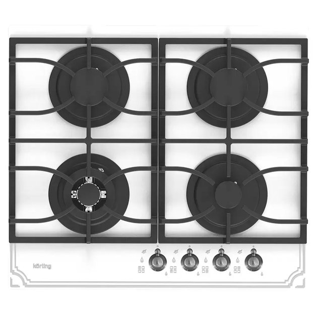 Газовая стеклянная варочная панель Korting HGG 6911 CTRW (preview 1)
