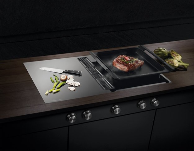 Варочная панель с вытяжкой Kuppersbusch KMI 9850.0 SR Gold (preview 2)