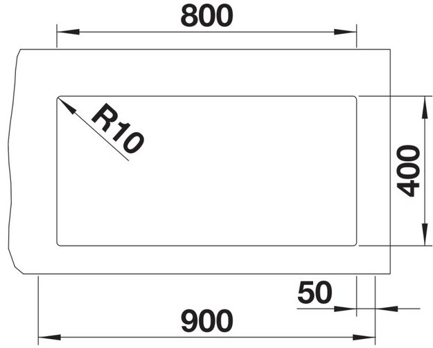 Мойка BLANCO SUBLINE 800-U Silgranit черный (preview 4)
