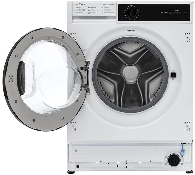 Встраиваемая стирально-сушильная машина KRONA DARRE 1400 7/5K WHITE (preview 2)