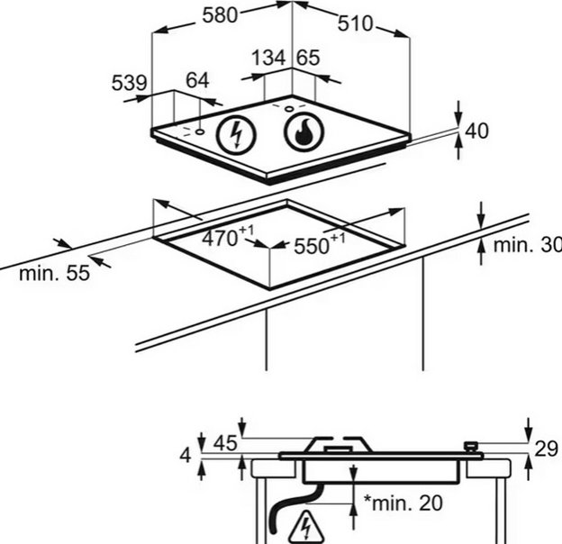 Варочная панель Electrolux EGE6172NOK (preview 6)