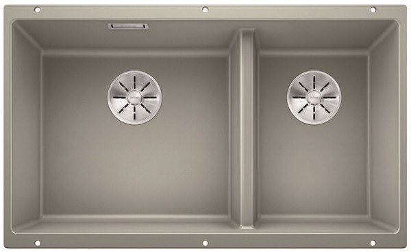Мойка Blanco SUBLINE 430/270-U с отводной арматурой InFino® жемчужный (preview 1)