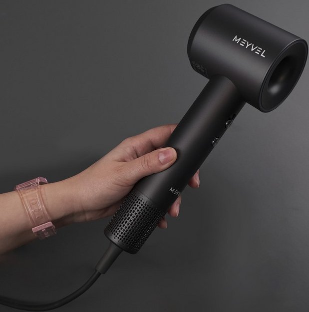 Настенный фен Meyvel MF12-1600 Черный (Black) (preview 7)