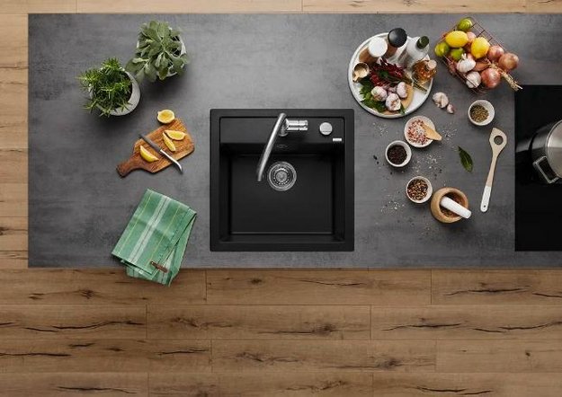 Мойка BLANCO DALAGO 5 Silgranit черный, клапан-автомат (preview 3)