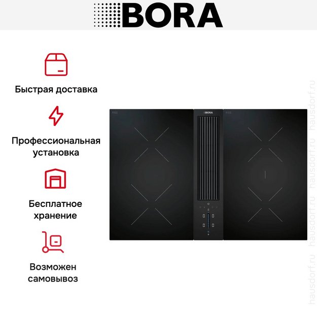 Варочная панель с вытяжкой и установочным комплектом BORA CKA2HB (1xCKA2, 1xCKCH, 1xCKCB, 1xUESDFSL) (preview 10)