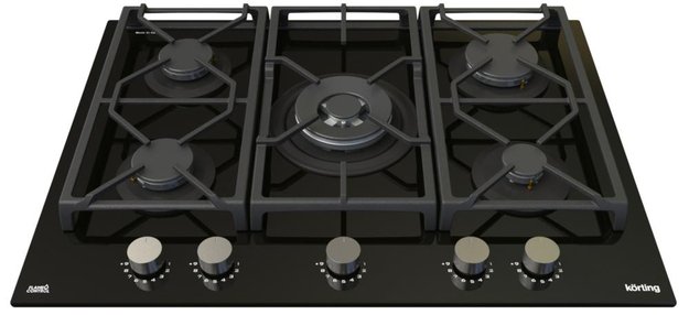 Газовая стеклянная варочная панель Korting HGG 7987 CTN FLC (preview 2)