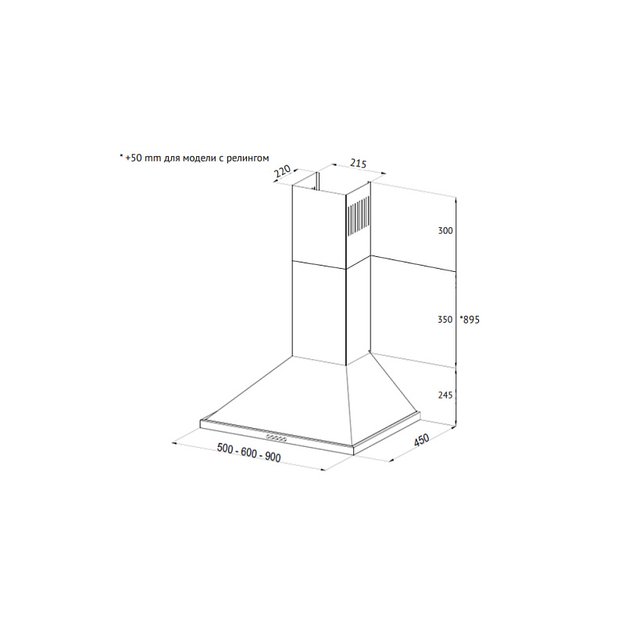 Купольная вытяжка Korting KHC 6750 RB (preview 3)