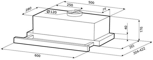 Вытяжка Krona KAMILLA 600 2DN BLACK (preview 11)