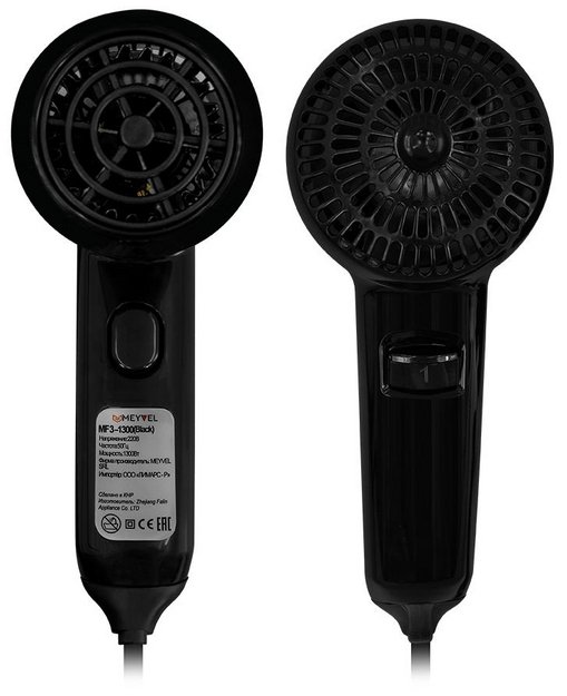Настенный фен Meyvel MF3-1300 (Черный) (preview 1)