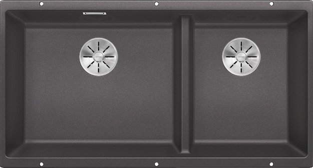 Мойка BLANCO SUBLINE 480/320-U Silgranit темная скала (фото 1) Мойка BLANCO SUBLINE 480/320-U Silgranit темная скала (preview 1)