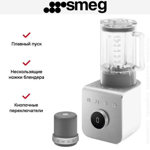 Блендер Smeg BLC02WHMEU белый (фото 14) Блендер Smeg BLC02WHMEU белый (preview 14)