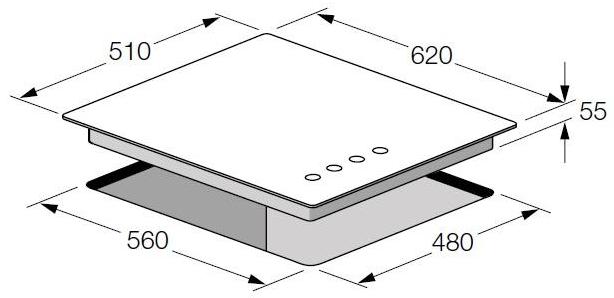 Варочная панель Fulgor Milano FCH 604 G WH (preview 4)