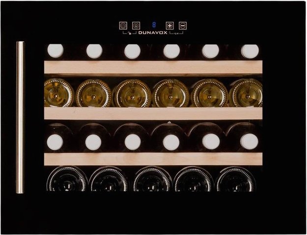 Винный шкаф Dunavox DX-24.56BBK (A) петли справа (preview 2)
