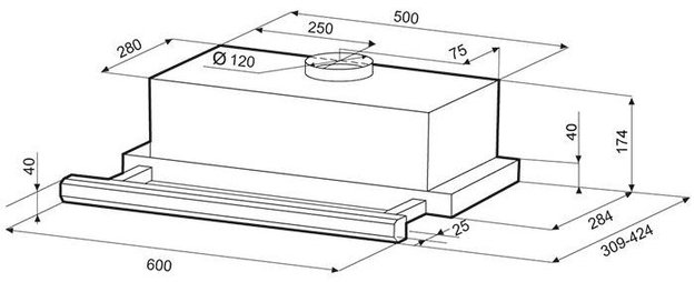 Вытяжка Krona KAMILLA 600 E1M white (preview 10)