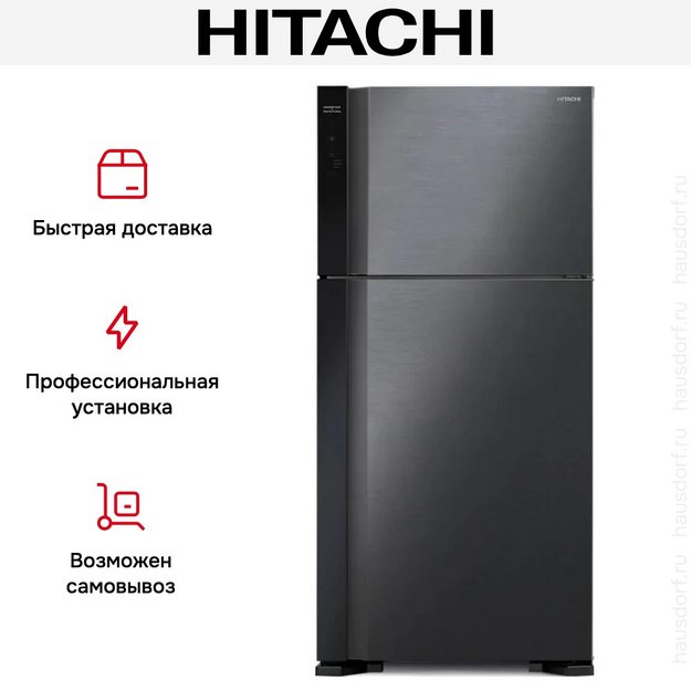 Холодильник Hitachi R-V 660 PUC7-1 BBK (preview 5)